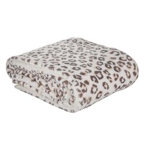 Comfort Bay Microlight Leopard Berber Throw